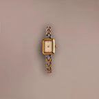 Azteca Link Timepiece in Mixed Metal Silver 18K Gold Plated