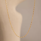 Dot Station Necklace in Silver 18K Gold Plated