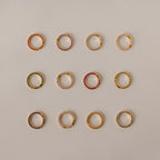 Pave Diamond Charm Clip Silver 18K Gold Plated