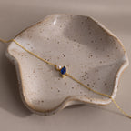 Marquise Sapphire & Pearl Bracelet Silver 18K Gold Plated