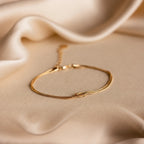 Love Knot Bracelet Silver 18K Gold Plated