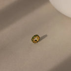 Infinity Peridot Charm Silver 18K Gold Plated