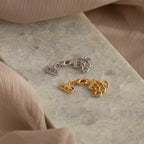 Triple Layering Clasp Silver 18K Gold Plated