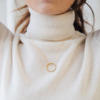 Inner Circle Necklace Silver 18K Gold Plated