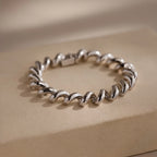 Twisted Chain Bracelet Silver 18K Gold Plated