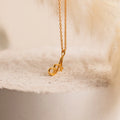Davina Letter Necklace Silver 18K Gold Plated