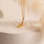 Davina Letter Necklace Silver 18K Gold Plated