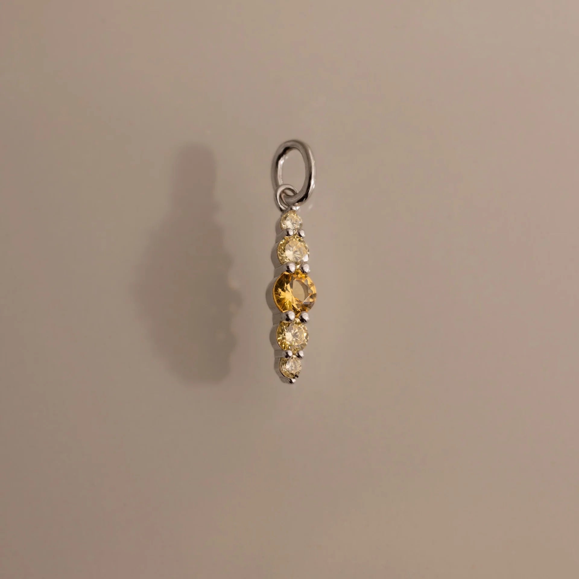 Topaz Ombre Lace Charm Silver 18K Gold Plated