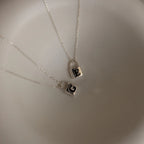 Padlock Necklace Silver 18K Gold Plated