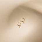 Elle Huggies Silver 18K Gold Plated