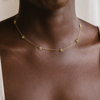 Flower Charms Child Necklace Silver 18K Gold Plated