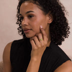 Jade Oval Ring Silver 18K Gold Plated