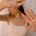 Kinn Body Necklace Silver 18K Gold Plated