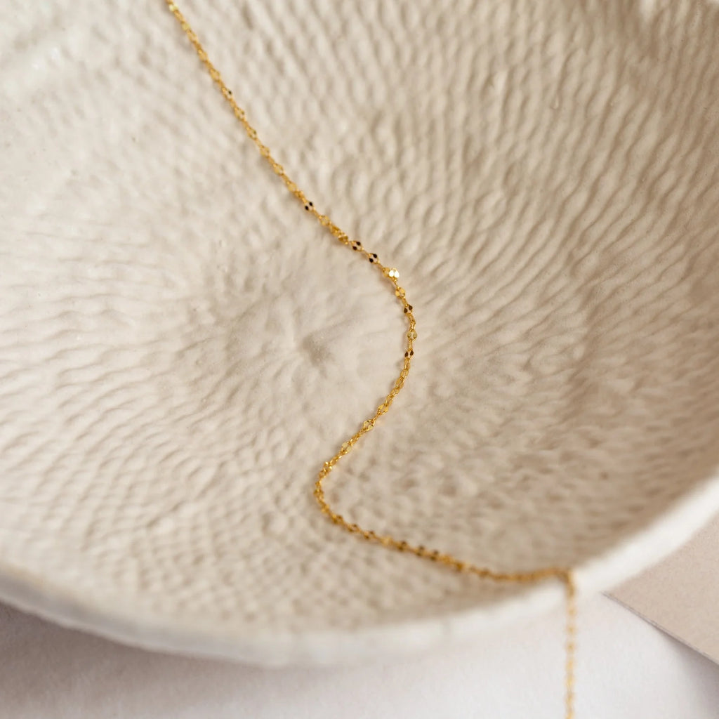 Josephine Chain Necklace Silver 18K Gold Plated