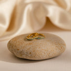 Vera Pave Aquamarine Huggies Silver 18K Gold Plated