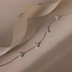 Mini Lily Diamond Bracelet Silver 18K Gold Plated