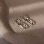 Amanda Link Earrings  Silver 18K Gold Plated
