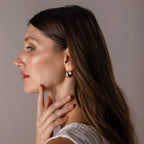 Bold Teardrop Earrings Silver 18K Gold Plated