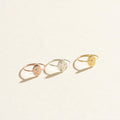 Constellation Oval Ring Silver 18K Gold Plated