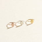 Constellation Oval Ring Silver 18K Gold Plated