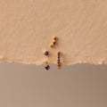 Amethyst Earring Trio Set Silver 18K Gold Plated