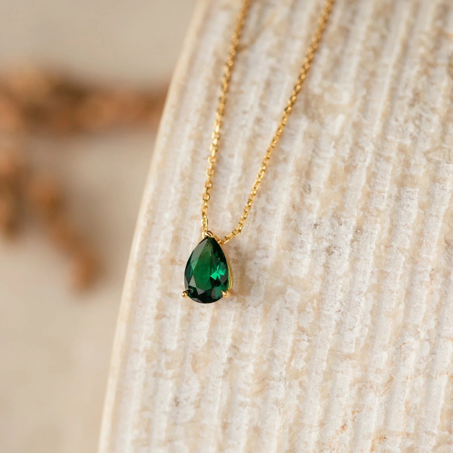 Ophelia Alexandrite Necklace Silver 18K Gold Plated