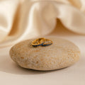 Sapphire Pave Huggies Silver 18K Gold Plated