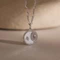 Gabi Coin Necklace Silver 18K Gold Plated
