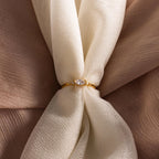 Marquise Diamond Ring Silver 18K Gold Plated
