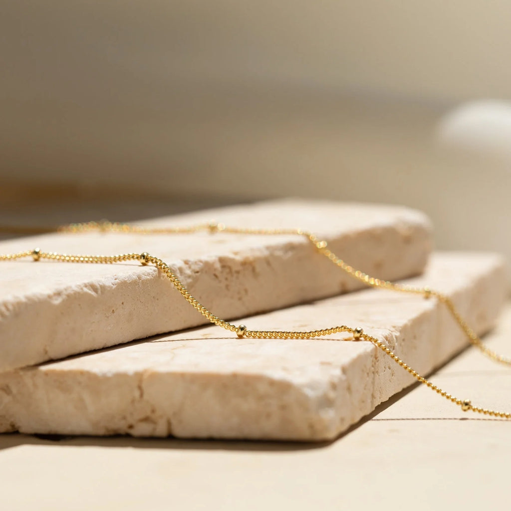 Satellite Beaded Belly Chain Silver 18K Gold Plated