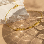 Petite Tiny Multiple Name Bracelet Silver 18K Gold Plated