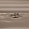 Duo Dome Ring Silver 18K Gold Plated