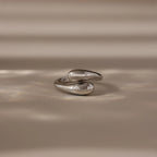 Duo Dome Ring Silver 18K Gold Plated