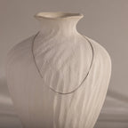 Dainty Herringbone Necklace Silver 18K Gold Plated