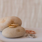 Diamond Pave Huggies Silver 18K Gold Plated