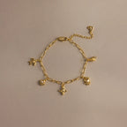 Seaside Charm Bracelet Silver 18K Gold Plated