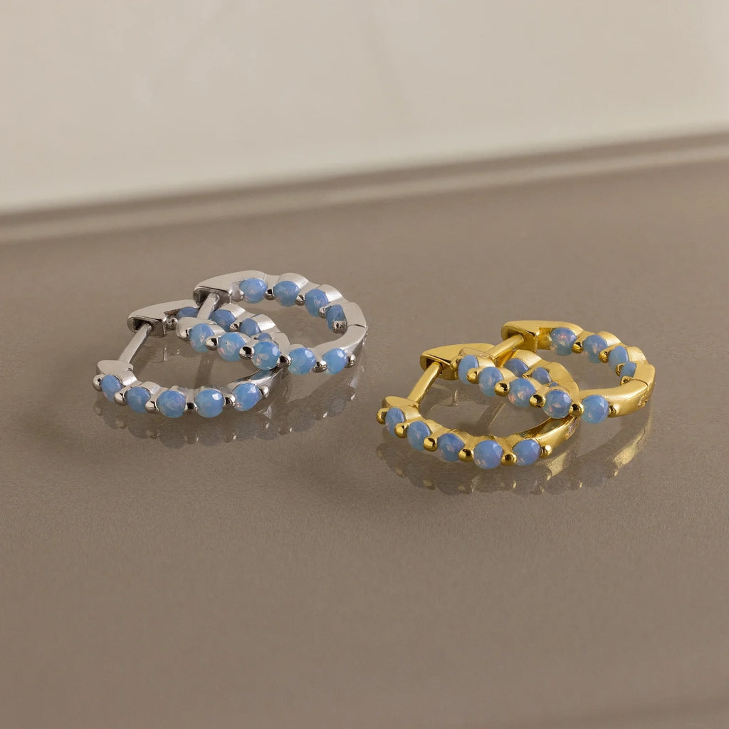 Inside Out Ivy Huggies Silver 18K Gold Plated