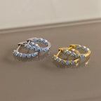 Inside Out Ivy Huggies Silver 18K Gold Plated