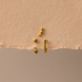 Peridot Earring Trio Set Silver 18K Gold Plated