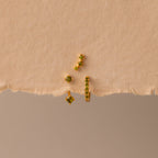 Peridot Earring Trio Set Silver 18K Gold Plated