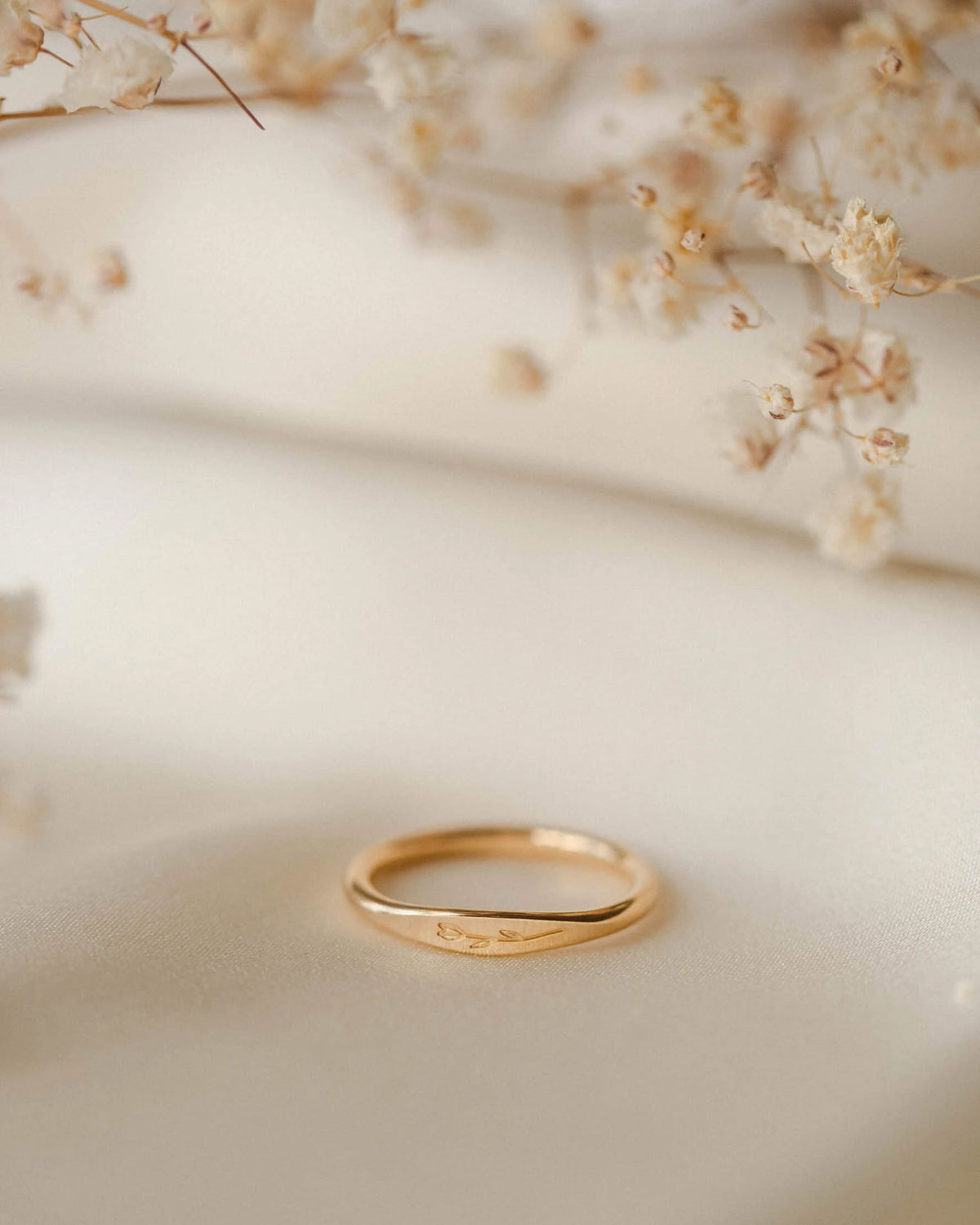 Floral Slim Signet