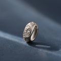 Sprinkle Diamond Dome Spacer Charm Silver 18K Gold Plated