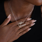 Mellow Name Necklace  Silver 18K Gold Plated