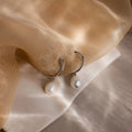 Margot Pearl Hoops Silver 18K Gold Plated