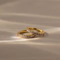 Alexandrite Clicker Huggies Silver 18K Gold Plated
