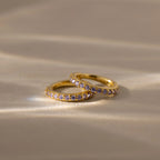 Alexandrite Clicker Huggies Silver 18K Gold Plated