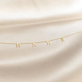 Mama Letter Necklace Silver 18K Gold Plated
