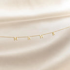 Mama Letter Necklace Silver 18K Gold Plated