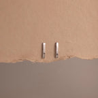 Dainty Bar Studs Silver 18K Gold Plated