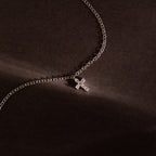 Dainty Cross Charm Bracelet Silver 18K Gold Plated